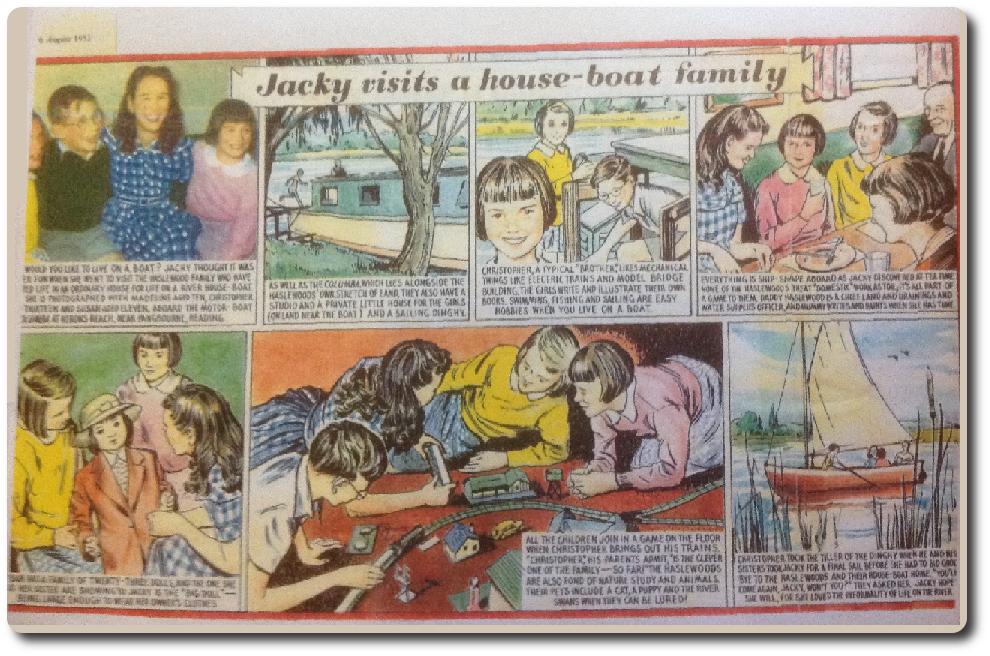 Girl Comic Jacky Visits a Houseboat