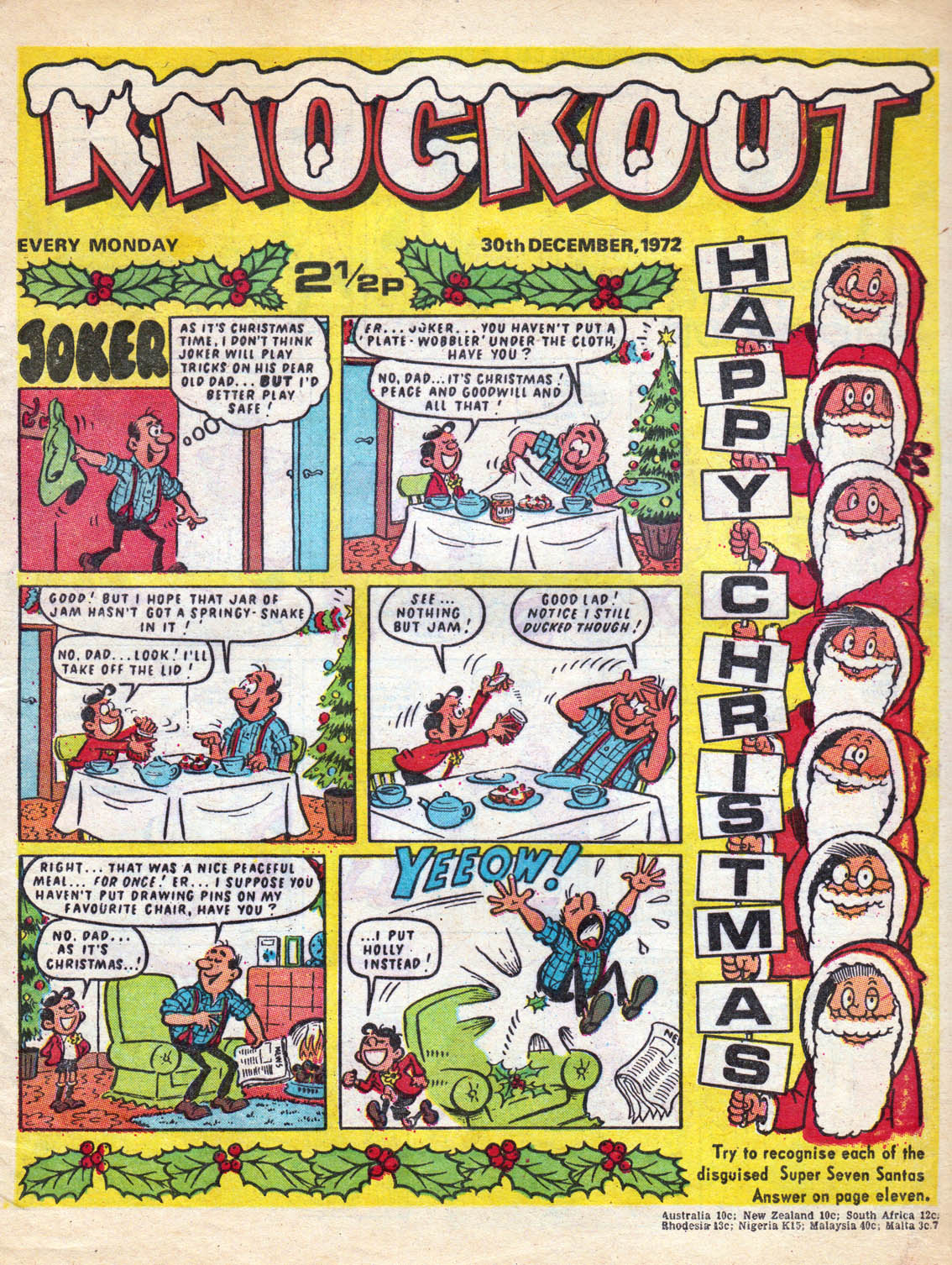 Knockout Comic December 30th 1972