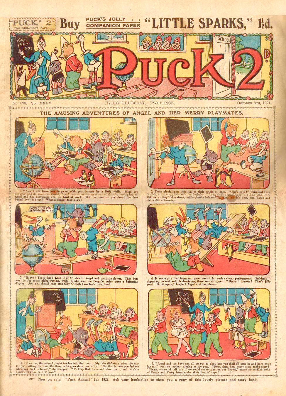 Puck Comic 8th October 1921