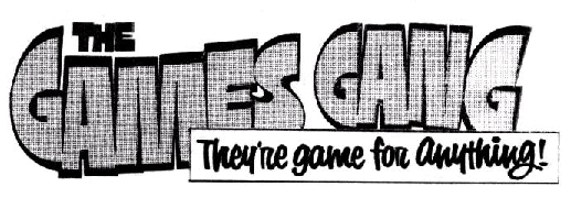 THE GAMES GANG Plug Comic