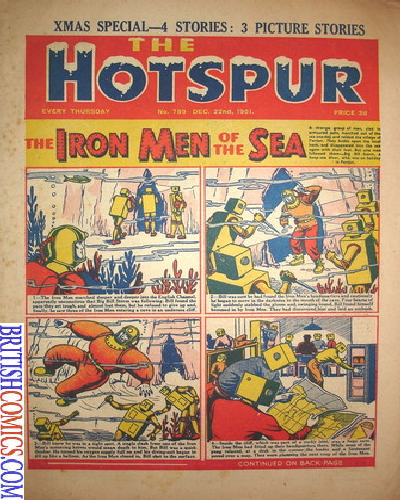 The Hotspur Comic 22nd December 1951