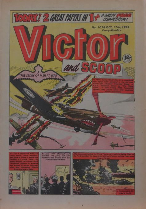 First Issue Victor and Scoop Comic 17th October 1981