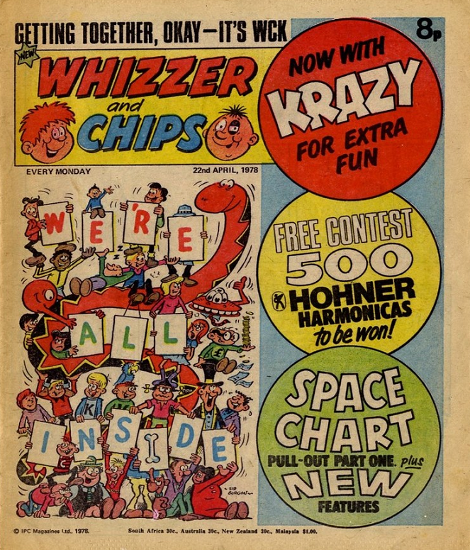 First Issue of Whizzer and Chips with Krazy