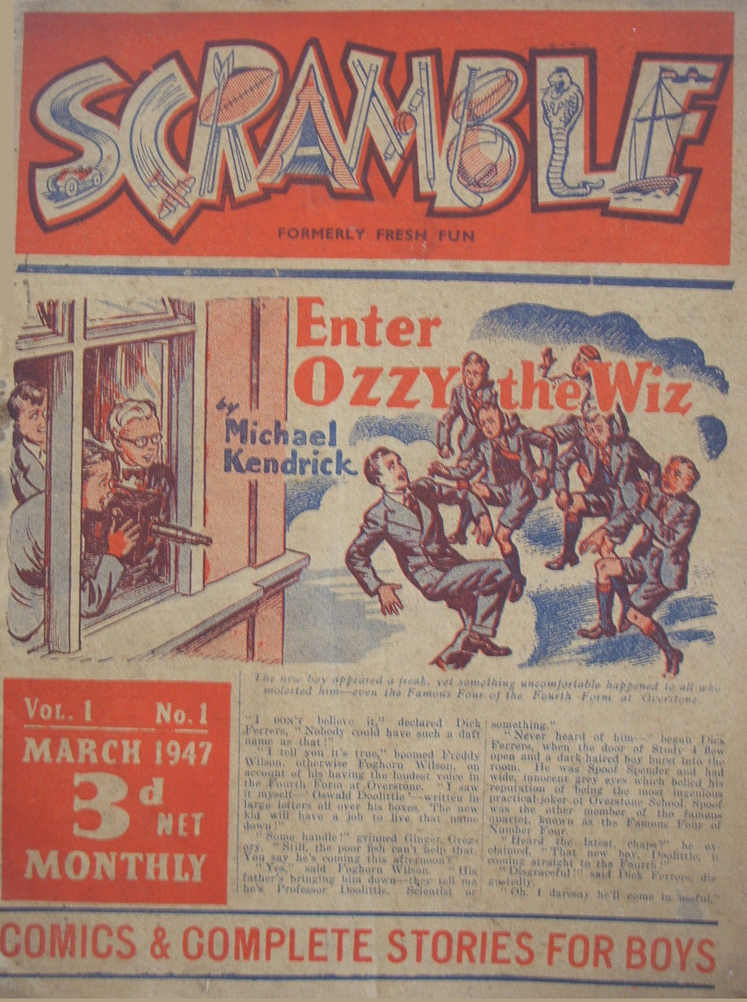 Scramble Comic First Issue Number 1