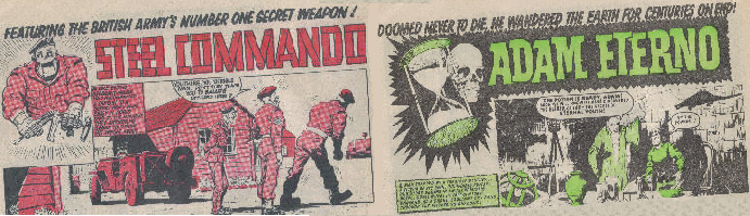 Thunder Comic Steel Commando Adam Eterno