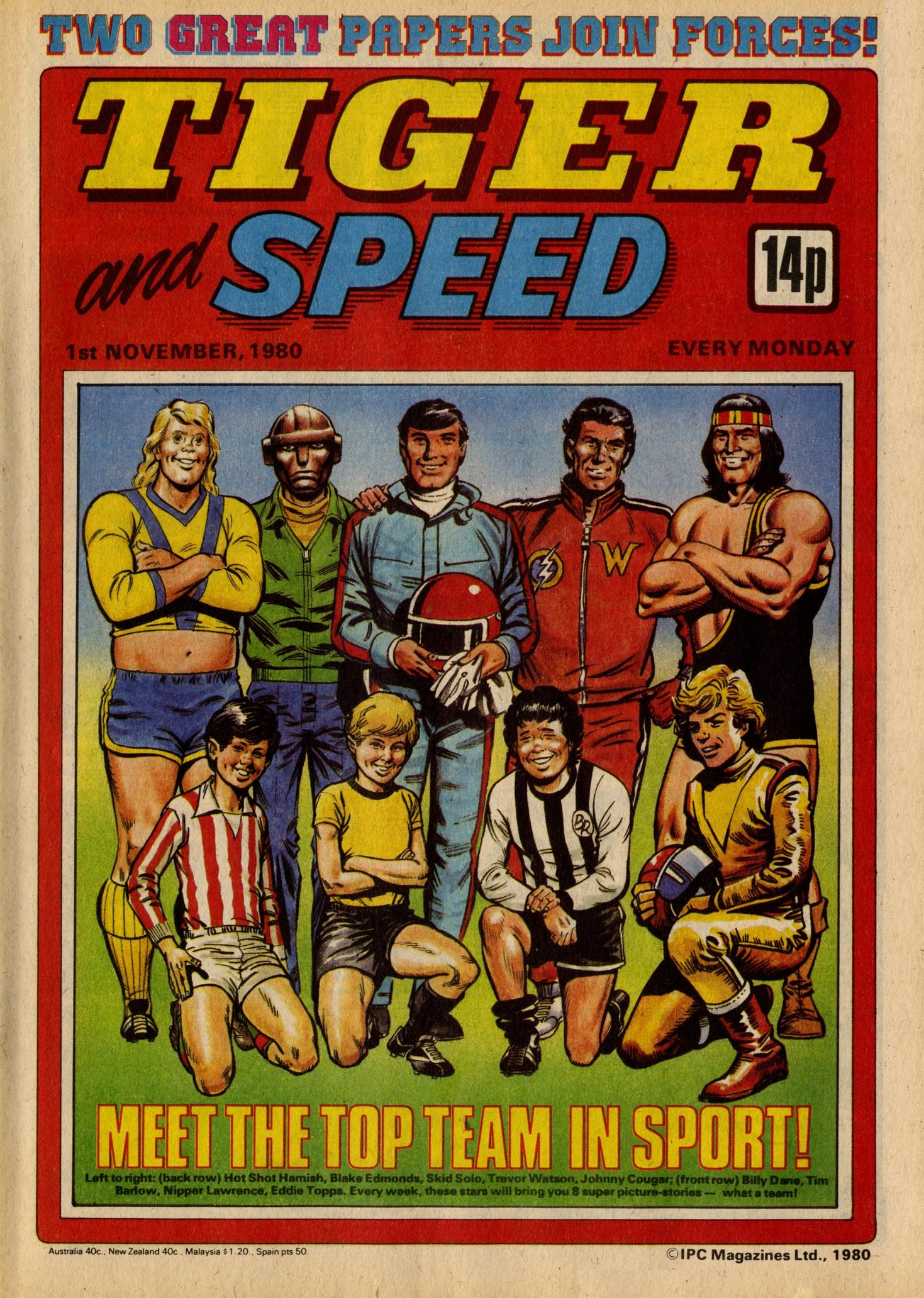 Tiger and Speed Comic First Issue 1st November 1980